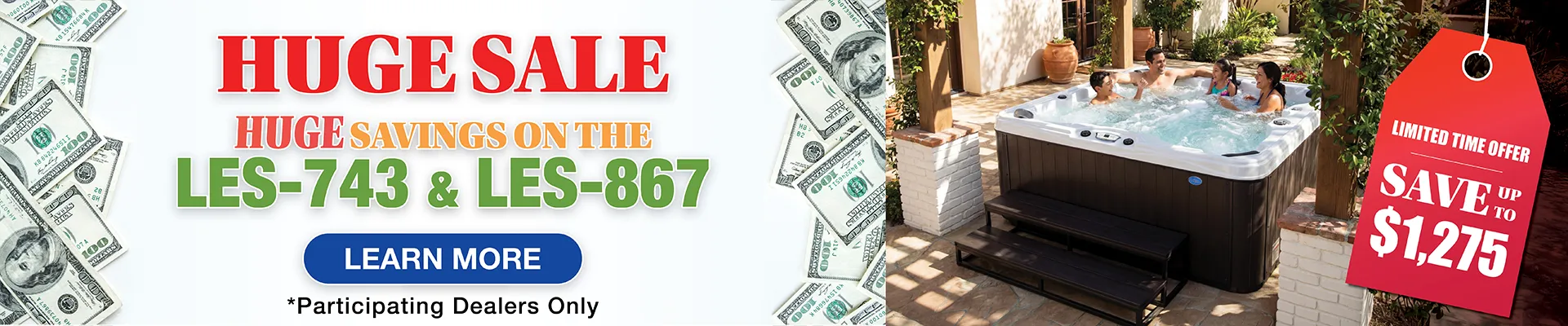 Calspas hot tub being used in a family setting - Homestead